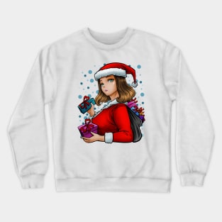 Anime Miss Claus Crewneck Sweatshirt